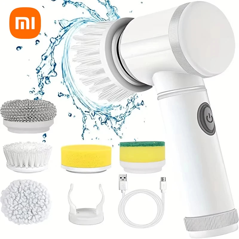 מברשת ניקוי חשמלית 5 ב-1 של Xiaomi – עוצמה וסיבוב לניקוי עמוק!