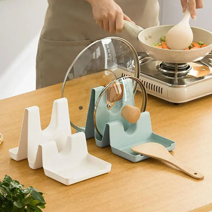 מעמד רב-תכליתי למכסים, כפות וסכום – חוסך מקום ושומר על מטבח מסודר!